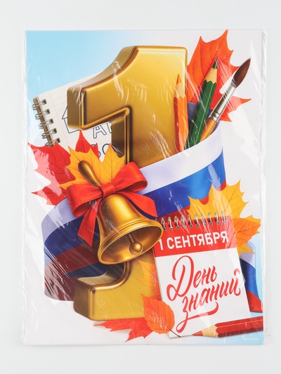 Плакат на 1 сентября «С днем знаний» 30×40 см