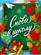 Плакат «Снова в школу» 30?40 см (комплект 10 шт) - фото 49668774