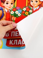 Плакат на 1 сентября «Первый раз, в первый класс» 30×40 см 10899448