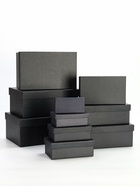 Набор подарочных коробок 10 в 1 «Графит», 30.5×20×13 - 12×6.5×4 см - Фото 1