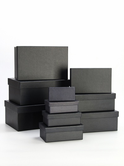 Набор подарочных коробок 10 в 1 «Графит», 30.5×20×13 - 12×6.5×4 см