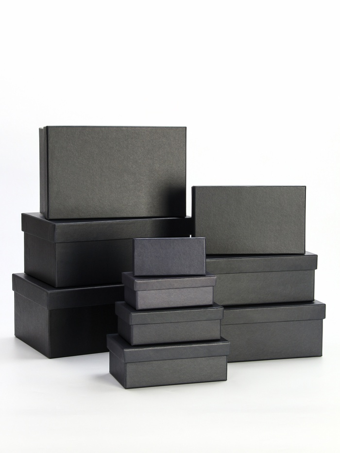 Набор подарочных коробок 10 в 1 «Графит», 30.5×20×13 - 12×6.5×4 см - Фото 1