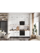 Кухонный гарнитур в потолок «Рио №3», 2400 мм, цвет белый глянец/дуб крафт/дуб вотан - Фото 9