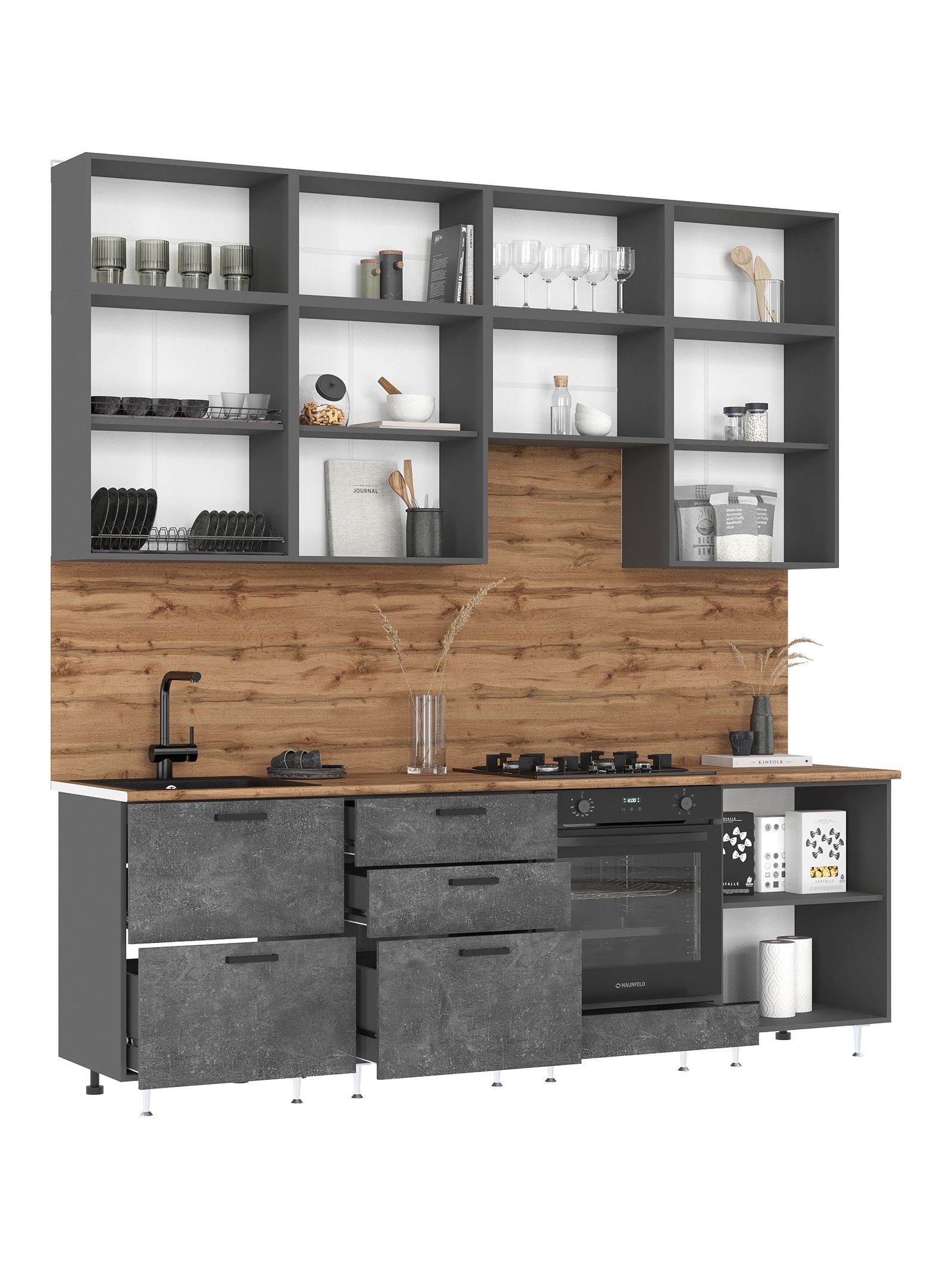 Кухонный гарнитур в потолок «Рио №4»