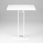 УЦЕНКА Стол кухонный на одной ножке Сандро, 650х650х780, Белый/Белый - Фото 3