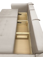 Диван модульный «КОРНЕР», ППУ, с оттоманкой, ткань вивальди 3, цвет бежевый - Фото 8