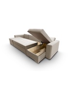 Диван модульный «КОРНЕР», ППУ, с оттоманкой, ткань вивальди 3, цвет бежевый - Фото 9