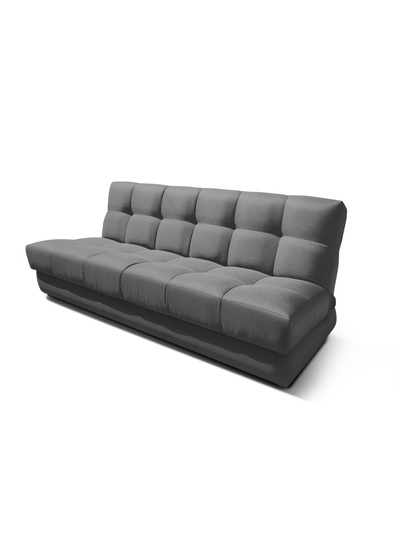 Диван - книжка «Бук Клетка», без подлокотников, с пружинным блоком, ткань вивальди 34, цвет графит