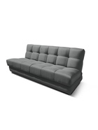 Диван - книжка «Бук Клетка», без подлокотников, с пружинным блоком, ткань вивальди 34, цвет графит 10901757 Диван - книжка «Бук Клетка», без подлокотников, с пружинным блоком, ткань вивальди 34, цвет графит 10901757