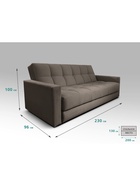 Диван - книжка «Бук Клетка», с подлокотниками, с пружинным блоком, ткань вивальди 8, цвет шоколад 10901762 Диван - книжка «Бук Клетка», с подлокотниками, с пружинным блоком, ткань вивальди 8, цвет шоколад 10901762