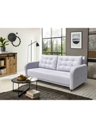 Диван прямой «ХАЙТ 6», с подлокотниками, с пружинным блоком, ткань вивальди 14, цвет светло - серый - Фото 4