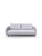 Диван прямой «ХАЙТ 6», с подлокотниками, с пружинным блоком, ткань вивальди 14, цвет светло - серый - Фото 5