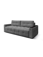 Диван «СИМПЛ КЛЕТКА», с подлокотниками с МДФ, с пружинным блоком, ткань вивальди 34, цвет графит - Фото 4