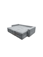 Диван угловой «СИМПЛ КЛЕТКА», с подлокотниками, ткань вивальди 14, цвет светло - серый - Фото 5