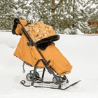 Санки - коляска «Ника Детям 7-5H», чехол для ног, муфта, сумка, горчичный - Фото 8