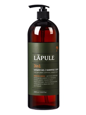 Гель для душа, мыло, шампунь LÃPULE гавайский сад, 1000 мл