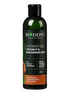 Гель для душа натуральный Biodepo с маслами кокоса и макадамии, 250 мл - Фото 1