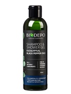 Гель и шампунь для душа Biodepo с эфирными маслами эвкалипта и чёрного перца, 250 мл - Фото 1