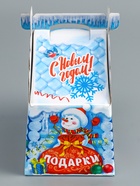 Подарочная коробка новогодняя «Ледяной домик» 19.3 (233) ? 18?13 см (комплект 5 шт) - фото 50243067