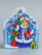 Подарочная коробка новогодняя «Ледяной домик» 19.3 (233) ? 18?13 см (комплект 5 шт) - фото 50243068