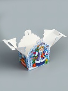 Подарочная коробка новогодняя «Ледяной домик» 19.3 (233) ? 18?13 см (комплект 5 шт) - фото 52743155