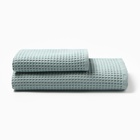 Банные полотенца LoveLife Waffle mint, 2 шт.: 100×150, 50×100 см, хлопок 100% - Фото 5