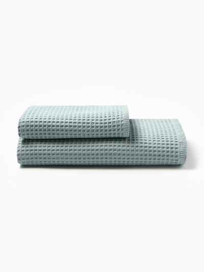Банные полотенца LoveLife Waffle mint, 2 шт.: 100×150, 50×100 см, хлопок 100%