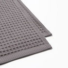 Банные полотенца LoveLife Waffle gray, 2 шт.: 100×150, 50×100 см, хлопок 100% 10893156 - фото 825613