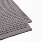 Банные полотенца LoveLife Waffle gray, 2 шт.: 100×150, 50×100 см, хлопок 100% - Фото 8