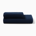 Банные полотенца LoveLife Waffle blue, 2 шт.: 100×150, 50×100 см, хлопок 100% - Фото 3