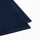 Банные полотенца LoveLife Waffle blue, 2 шт.: 100×150, 50×100 см, хлопок 100% - Фото 10