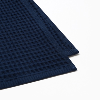 Банные полотенца LoveLife Waffle blue, 2 шт.: 100×150, 50×100 см, хлопок 100%