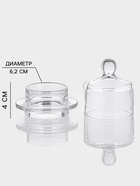 Икорница «Купол», 70 мл, 9×10 см, стекло, прозрачная - Фото 3