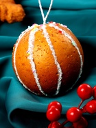 Ёлочные игрушки 8 шт. «Печенье» d=8 см и 11 см, коричневое - Фото 4