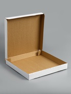 Коробка для пиццы, белая, 32×32×4 см - Фото 4