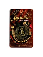 Магнит новогодний на холодильник «Приношу удачу», диам. 4 см, зол - Фото 2