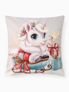 Наволочка декоративная новогодняя «Этель. Пегас», 40×40 см, велюр - Фото 2