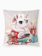 Наволочка декоративная новогодняя «Этель. Пегас», 40×40 см, велюр - Фото 6