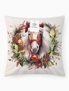 Наволочка декоративная новогодняя «Этель. Лошадь в венке», 40×40 см, велюр - фото 58038161 Наволочка декоративная новогодняя «Этель. Лошадь в венке», 40×40 см, велюр - фото 58038161