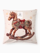 Наволочка декоративная новогодняя «Этель. Деревянный конь», 40×40 см, велюр - Фото 6