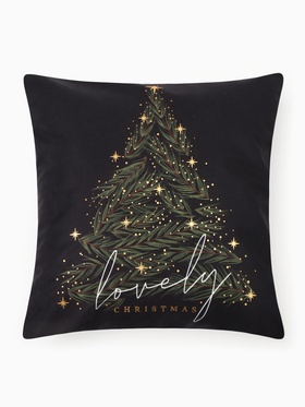 Наволочка декоративная новогодняя «Этель. Lovely Christmas», 40×40 см, велюр