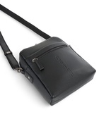 Сумка кросс-боди мужская Bagsland на молнии, 2 наружных кармана, с ручкой, длинный ремень, 17×5×22 см, чёрная - Фото 11