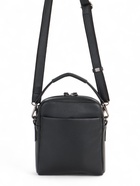 Сумка кросс-боди мужская Bagsland на молнии, 2 наружных кармана, с ручкой, длинный ремень, 17×5×22 см, чёрная - Фото 4