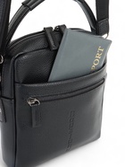 Сумка кросс-боди мужская Bagsland на молнии, 2 наружных кармана, с ручкой, длинный ремень, 17×5×22 см, чёрная - Фото 7