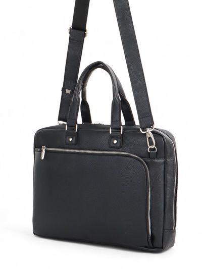 Сумка деловая мужская Bagsland на молнии, 43×4×32 см, чёрная