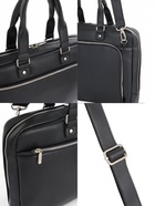 Сумка деловая мужская Bagsland на молнии, 43×4×32 см, чёрная - Фото 15