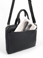 Сумка деловая мужская Bagsland на молнии, 43×4×32 см, чёрная - Фото 6