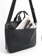 Сумка деловая мужская Bagsland на молнии, 38×9×44 см, чёрная - Фото 5