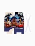 Коробка подарочная складная «С Новым годом!», Тачки, 12×12×12 см - фото 119049168