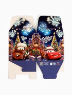 Коробка подарочная складная «С Новым годом!», Тачки, 12×12×12 см - фото 119049169